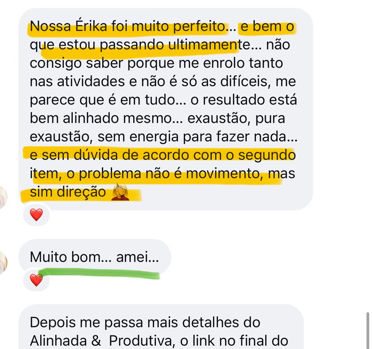 Feedback sobre o diagnóstico